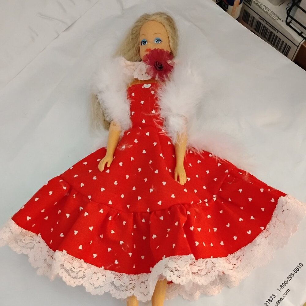 OOAK Valentine Fashion Doll and Handmade Outfit #2